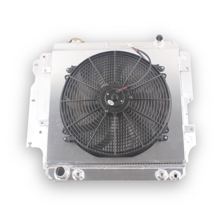 Aluminum Fan Shroud Radiator For JEEP WRANGLER YJ TJ 2.4L-4.2L 87-06